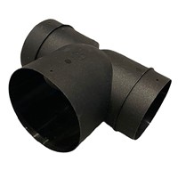 Truma Reducing T-Piece 80 to 72/65 mm (Black)