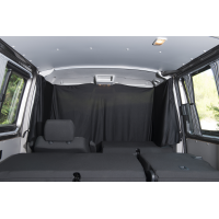 Ford Custom Van (V710) Cab curtain set Black / Black