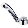 Keramik Samba mixer tap with 25cm UniQuick pipe with push-fit ends and 39mm hole size