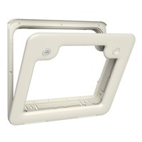 Thetford White Service Door 3 with 1 Lock & 1 Push Button