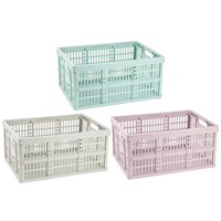 Fold Flat Stackable Boxes Assorted Colours (order in multiples of 6)