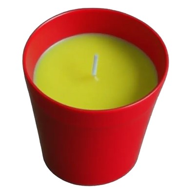 Citronella Candle (Dia6.5*H5.5cm) - Red (Order in multiples of 12)