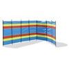 8 Pole Multicoloured Polythene Windbreak