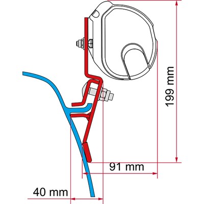 Fiamma Kit VW T3/T3 Lift Roof - Deep Black