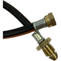 Single 450mm Propane Pigtail Black Class 3