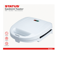 Status Burbank White Sandwich Toaster (Order in multiples of 4)