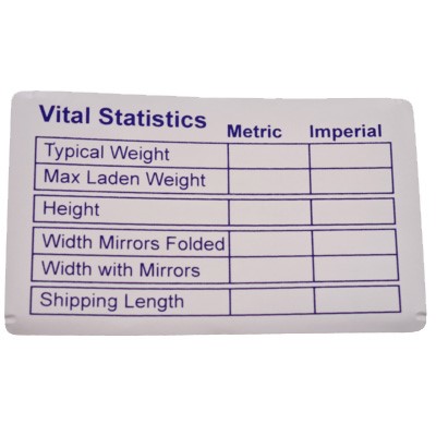 W4 Vital Statistics Sticker