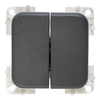 CBE Grey Double Switch