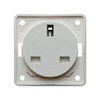 W4 Berker 3-Pin 13A Socket - White