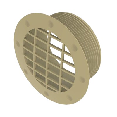 Whale Beige 65mm Air Duct Fixed Vent