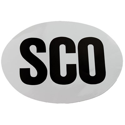 W4 Large Oval SCO Sticker