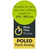 Quest Falcon 260 poled porch awning