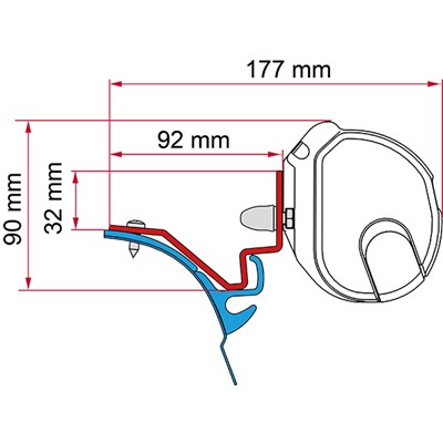 Fiamma Kit VW T6 Kepler - Deep Black
