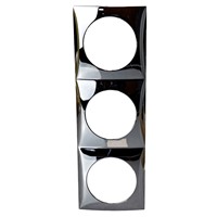 W4 Berker Flow Triple Frame Gloss - Chrome