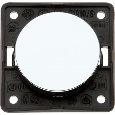 W4 Berker Rocker Switch - Gloss Chrome