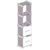 Quest Pack Away Shelf Unit With 2 x Storage Boxes