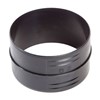 Whale Black 90mm Straight Air Duct Fitting