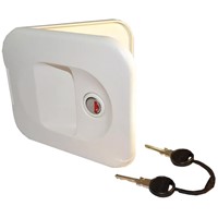 Thetford White Waterfill Door with Zadi Lock