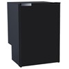 Vitrifrigo 115L front opening black door fridge with ice box