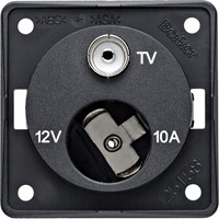 W4 Berker 12V Cigar Socket/TV Point - Anthracite