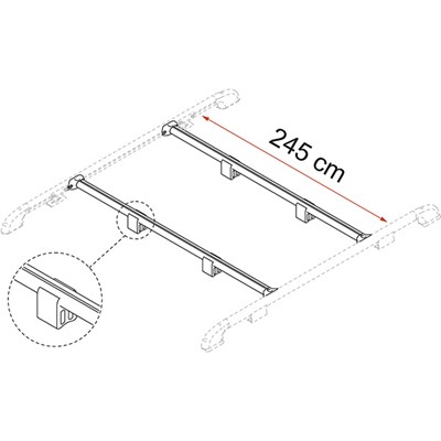 Fiamma Fixing-Bar Rail