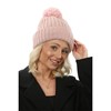 Heat Machine Ladies Rib Sherpa Lined Bobble Hat
