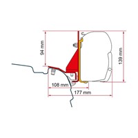 Fiamma Kit VW T5/T6 Multirail Reimo - F45