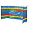 6 Pole Multicoloured Polythene Windbreak