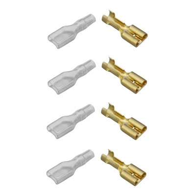 W4 6.35mm Push-on Terminals & Insulators (4 pack)