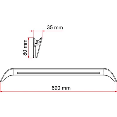 Fiamma Led Awning Light Gutter New COD 4000K Light