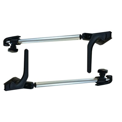 Polyplastic 200mm Pair Polyfix slide on tubular stays with catch