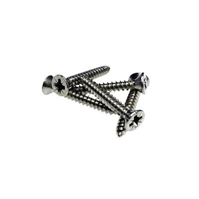 W4 1" No. 6 Countersunk Self-Tapping Stainless Steel Screws
