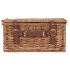 4 Person Green Tweed Hamper