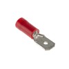 W4 6.35mm Push-On Terminal Male - Red (3 pack)