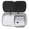 Thetford Argent Sink With Left Hand Drainer