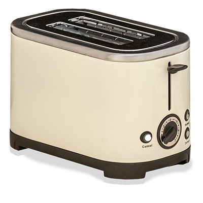 Quest Rocket 2 Slice Toaster - Cream