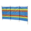 4 Pole Multicoloured Polythene Windbreak