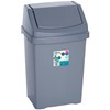 8L Swing Bin - Silver