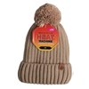 Heat Machine Ladies Rib Sherpa Lined Bobble Hat