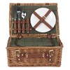 2 Person Green Tweed Hamper