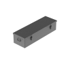 Luggage box, lockable, black 1050 x 325 x 240mm