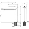 Reich Linnea L Kitchen Tap Chrome with 25cm Flexi hose rigid fittings