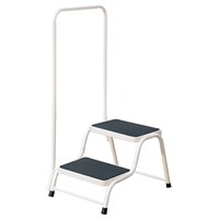 Quest White Double Step With Handrail (order in multiples of 6)