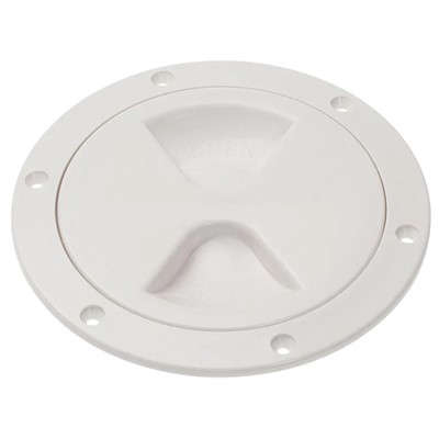 White 4" Inspection Hatch Cover