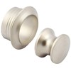 Hafele Pale Nickel 35mm Push Button Including Rosette (order in multiples of 100)