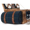 4 Person Blue Tweed Hamper