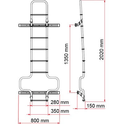 Fiamma Deluxe DJ Ducato H3 - Deep Black
