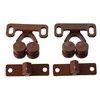 W4 Nylon Double Roller Catches - Brown (2 pack)