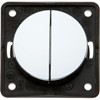 W4 Twin Rocker Switch - Gloss Chrome