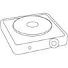 Quest Single Hot Plate - White